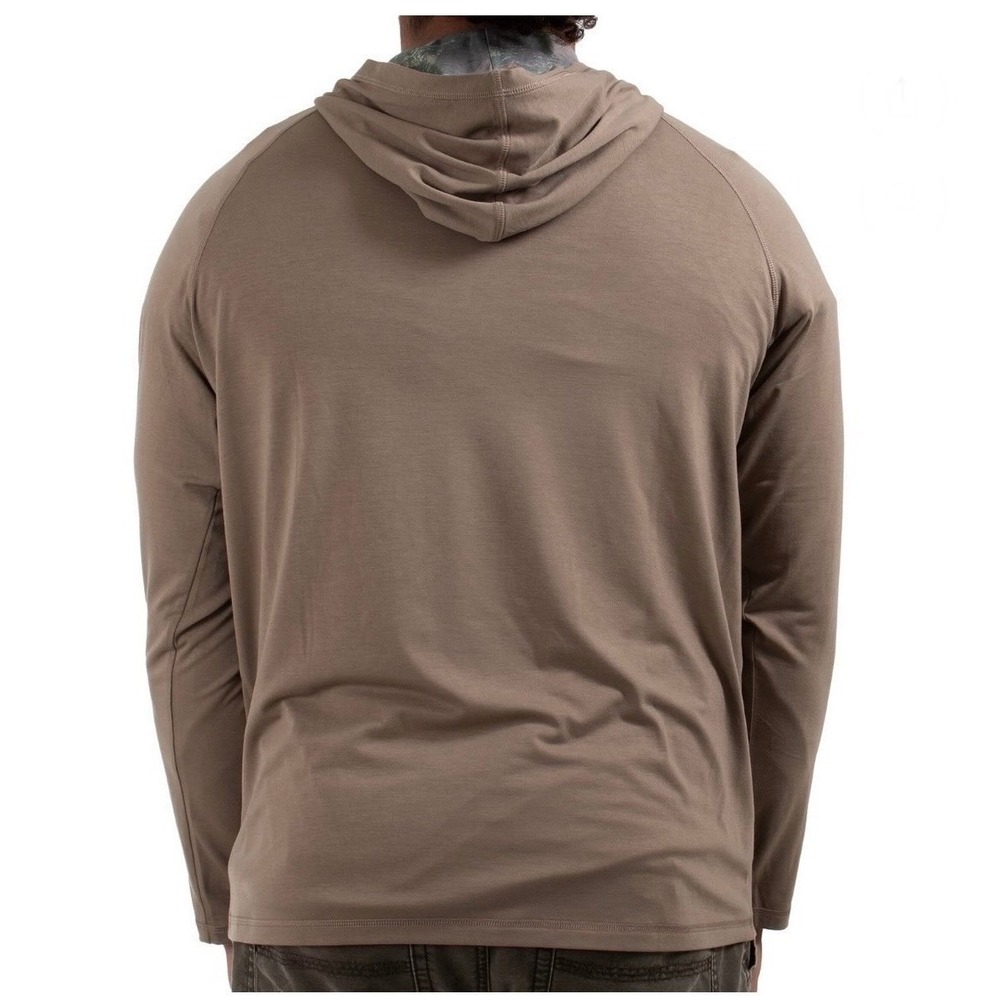 Habit Mens Desert Taupe Lightweight Bamboo Rayon Hoodie Long Sleeve size Medium - Picture 4 of 12